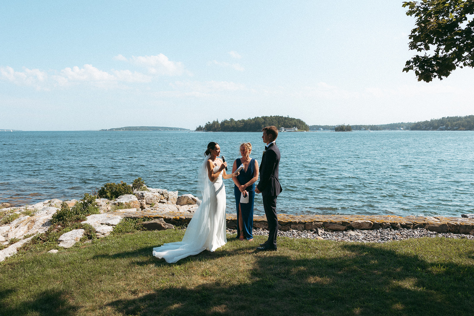 Microwedding Private Estate, Backyard Maine Wedding, Intimate Wedding Ceremony, Coastal Maine Private Wedding Estate